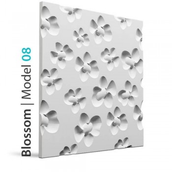 Panel Gipsowy 3D Model 08 BLOSSOM